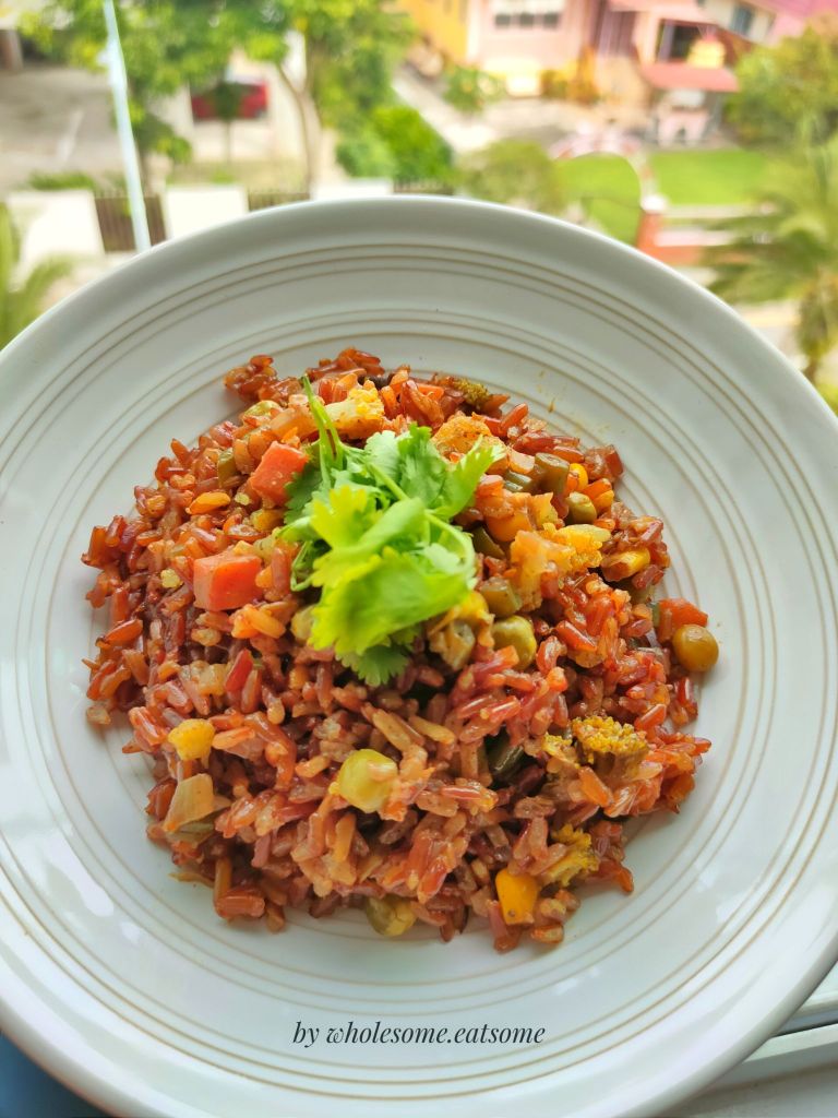 Red Rice Veg Pulao YoRipe