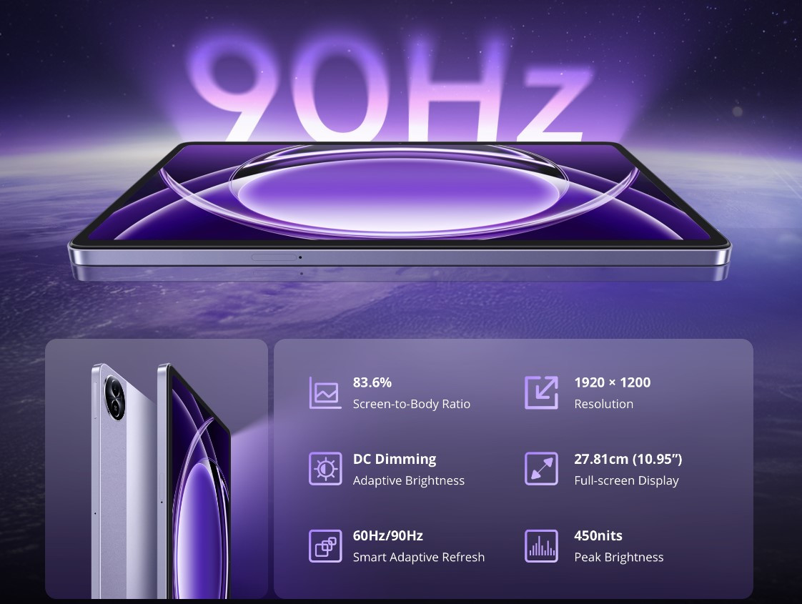 Realme Pad 2 Lite smooth display