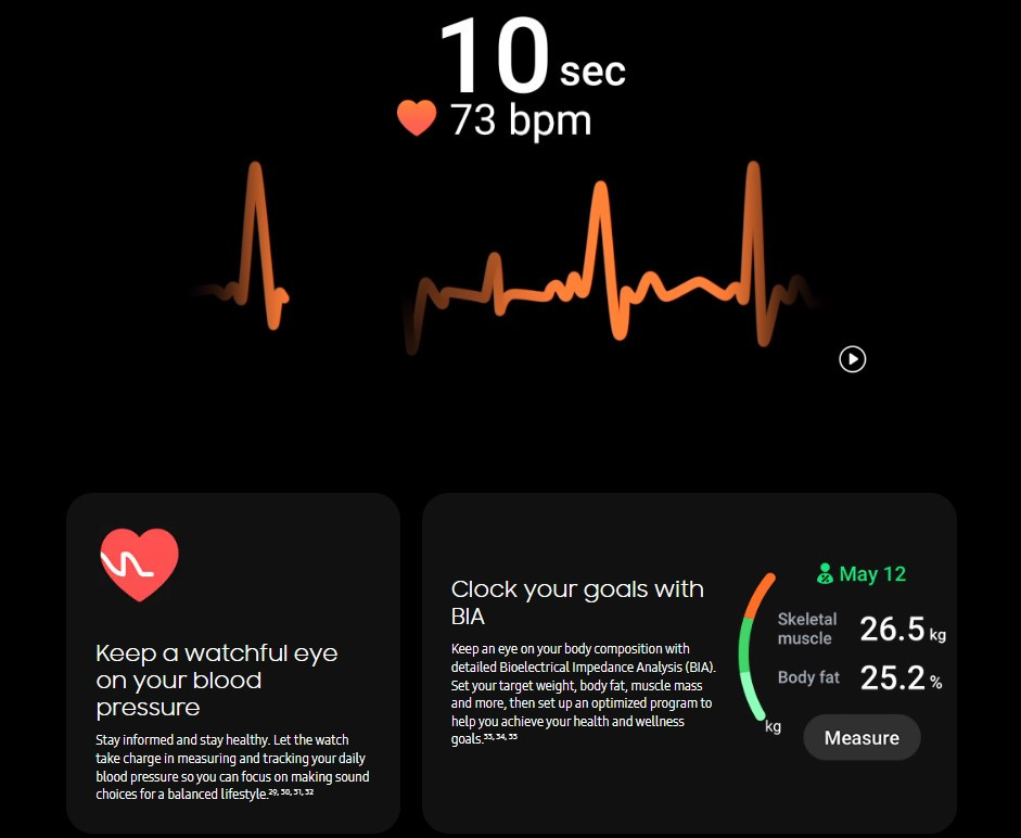 samsung galaxy watch 6 classic bluetooth 43mm heart monitoring