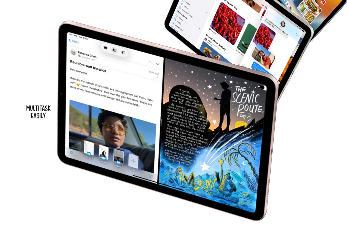 Apple iPad Air ipados working with ease for productivity