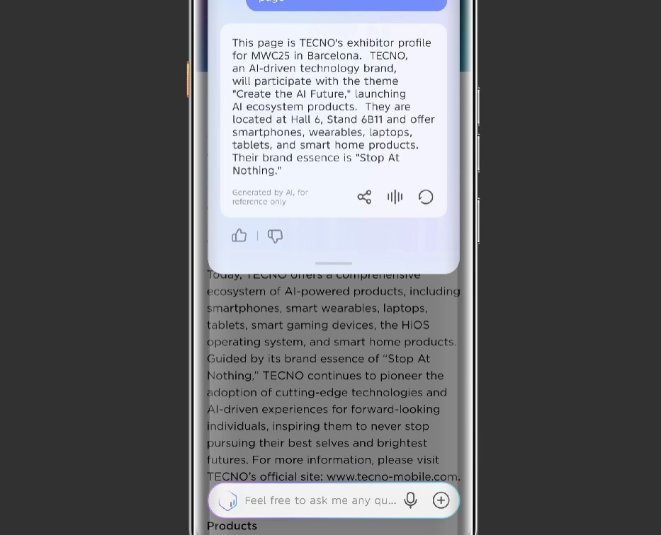 TECNO Camon 40 Pro malaysia ai ella
