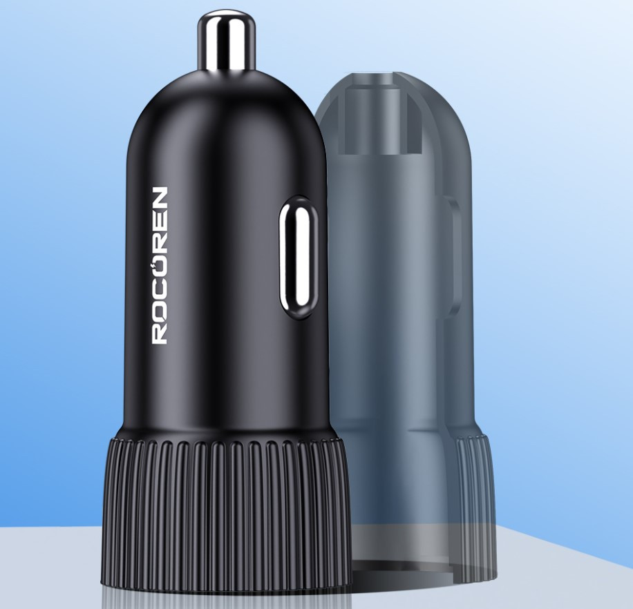 Rocoren Xuanwo Series Fast Charging Car Charger (1C+1A) 48W Malaysia lightweight fireproof