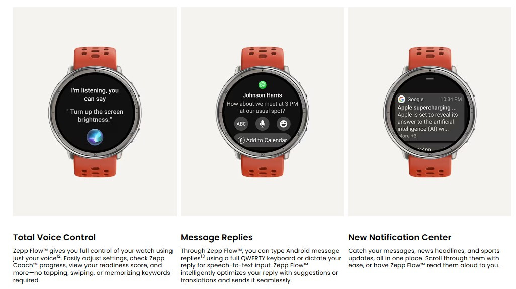 Amazfit Active 2 malaysia zepp os notifications