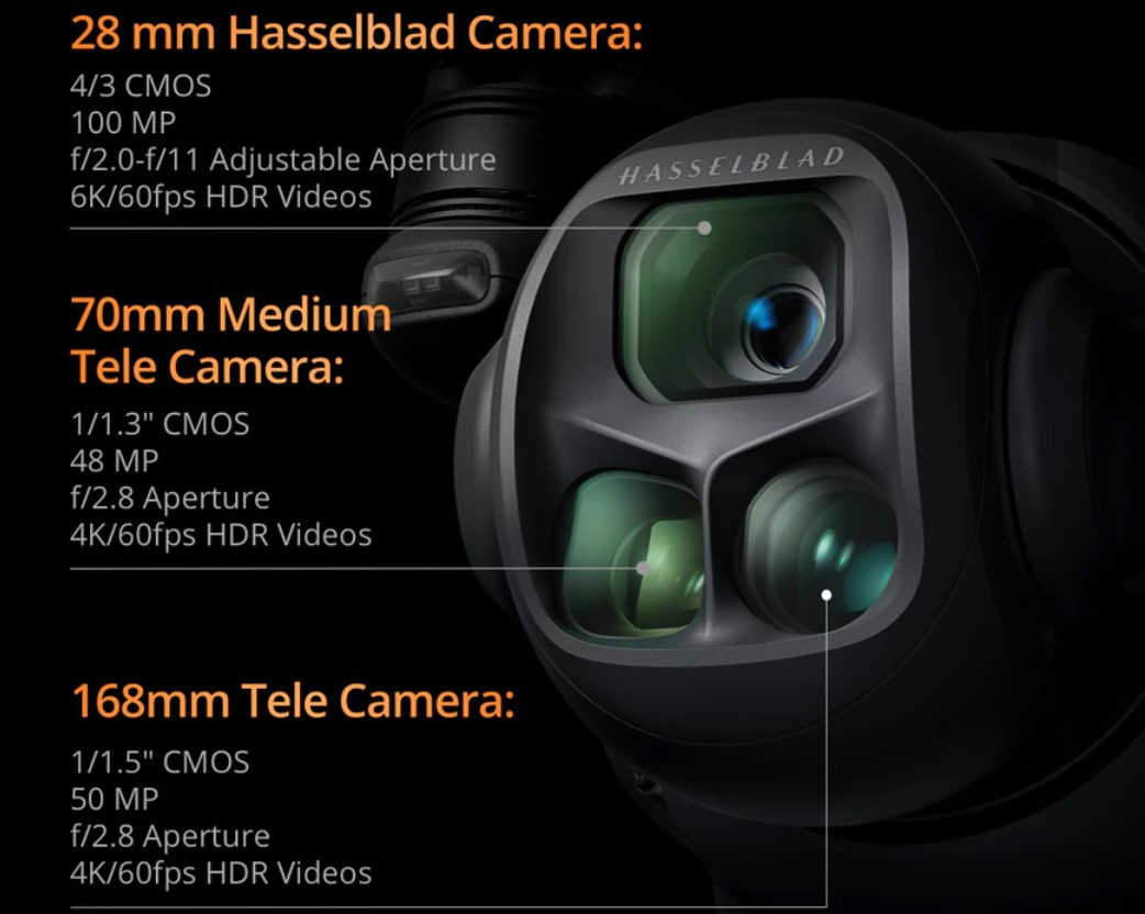 DJI Mavic 4 Pro Malaysia Triple-Camera Imaging System With DJI Mavic 4 Pro