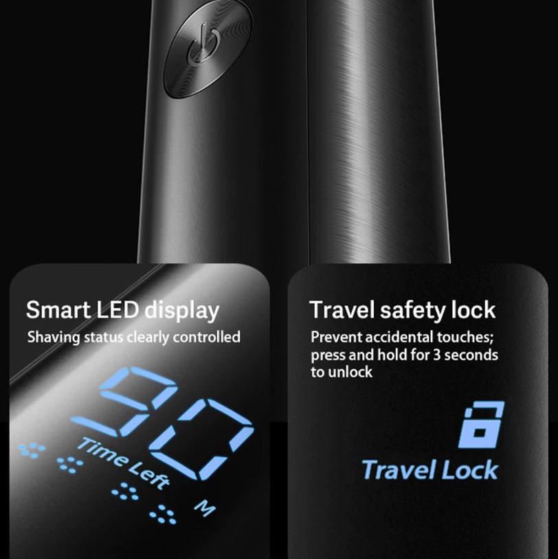 FLYCO Electric Shaver F005 Malaysia smart LED display system