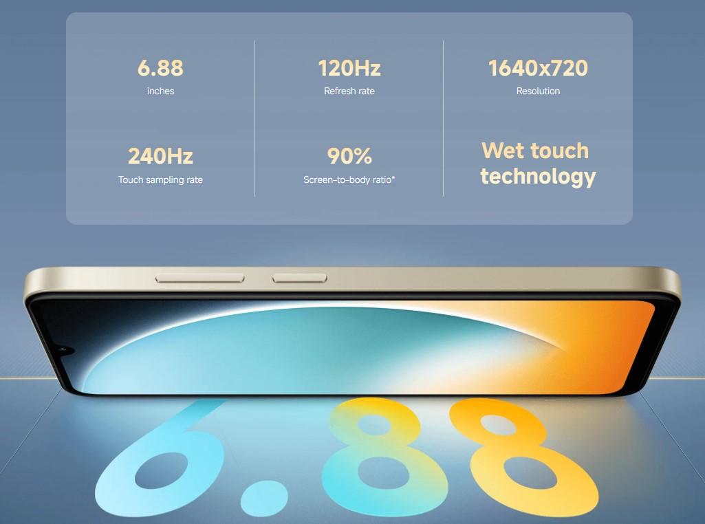 POCO C71 Malaysia 6.88 inch 120Hz immersive display