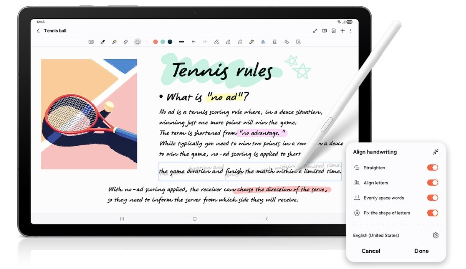 Samsung Galaxy Tab S10 Lite Malaysia S Pen handwriting help