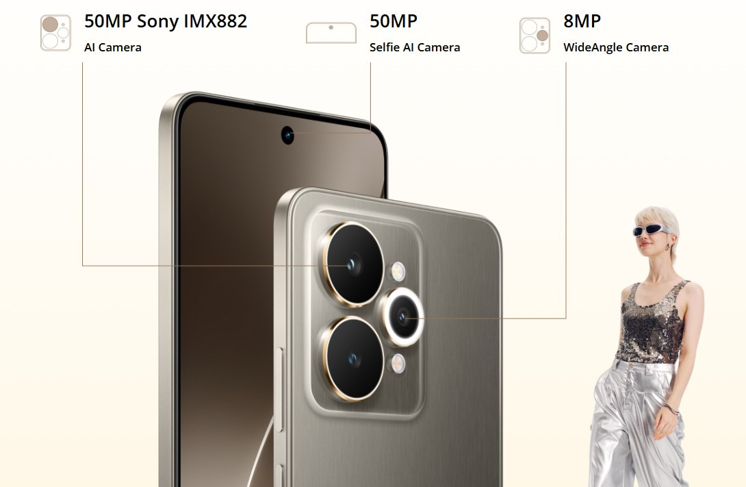 Realme 15 5G Malaysia triple camera system.