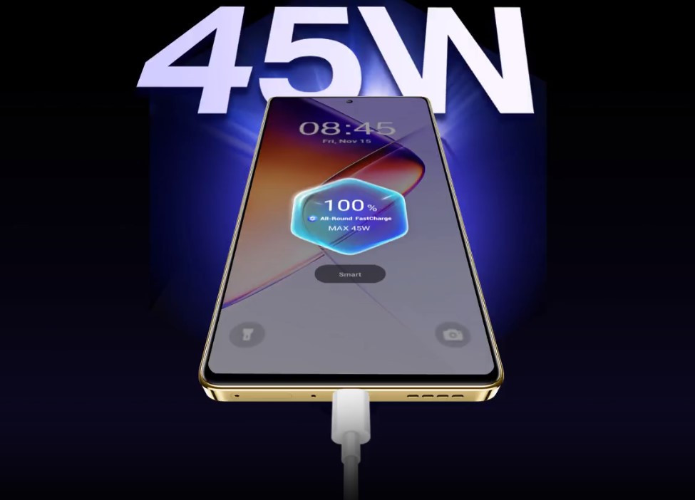 Infinix Note 40 malaysia 45w charging
