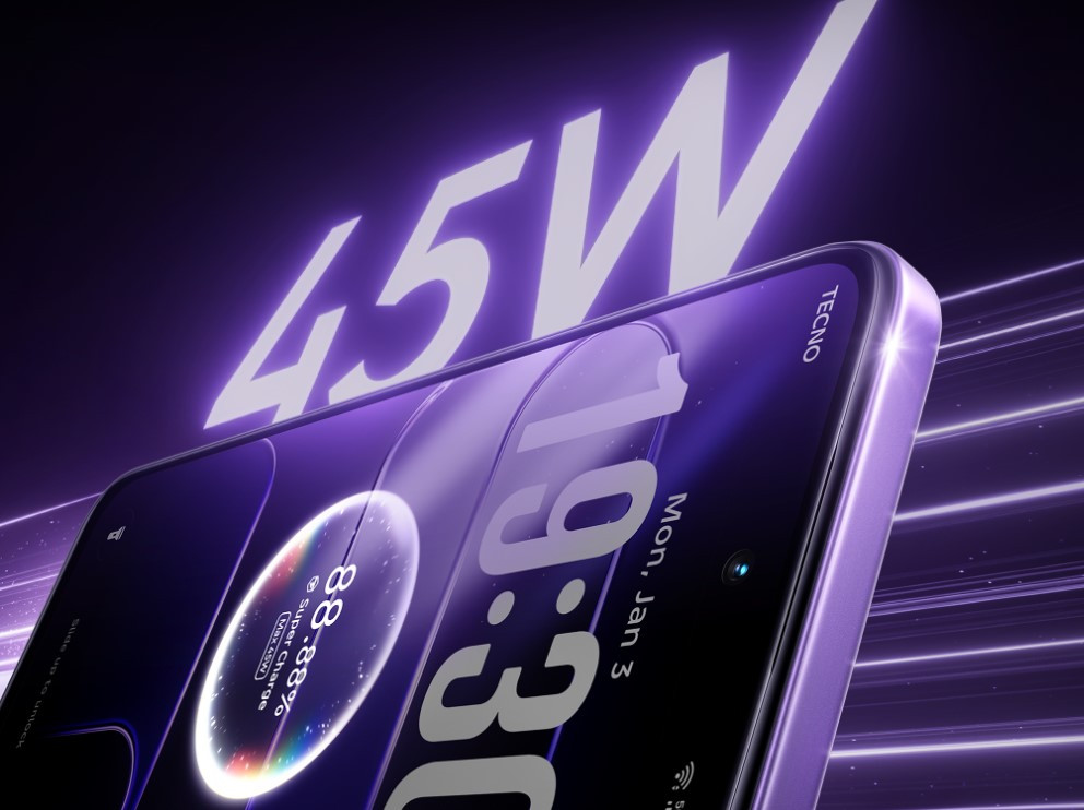 Tecno Spark 50 5G Malaysia 45W fast charging