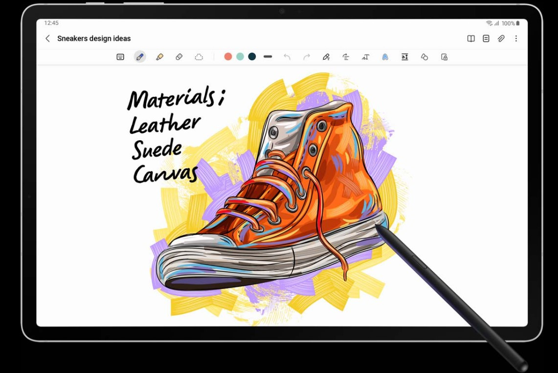 Samsung Galaxy Tab S8 drawing
