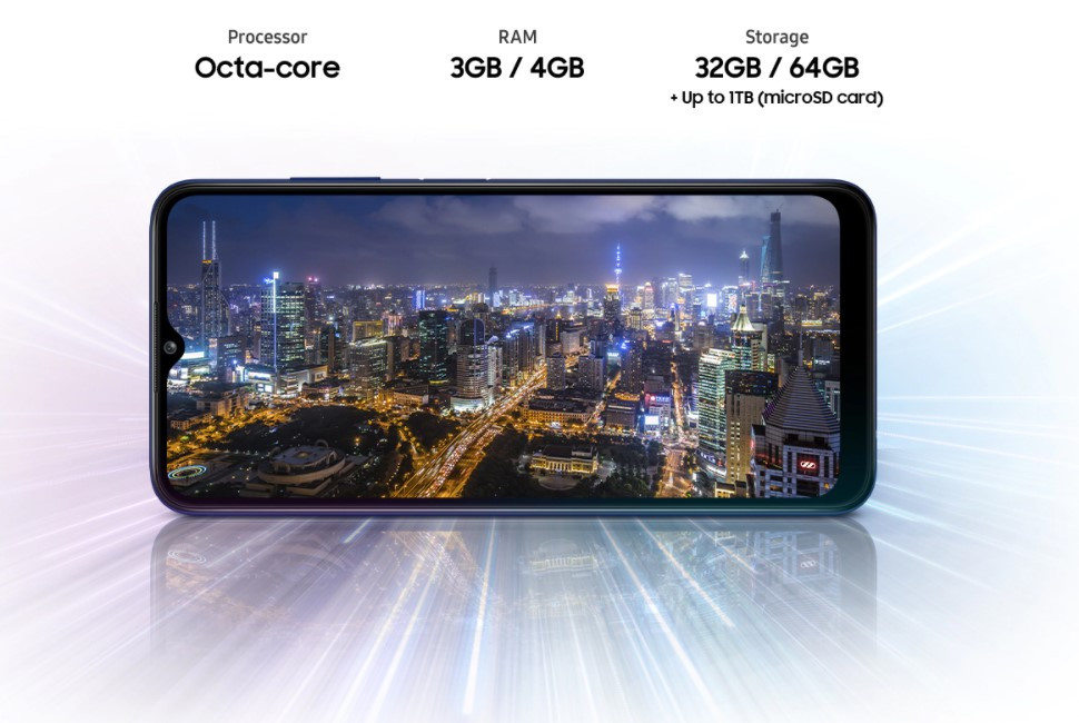 Samsung Galaxy A03s processing power and storage