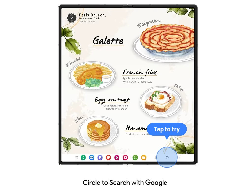 Samsung Galaxy Z Fold6 5G malaysia Circle to search on the big screen