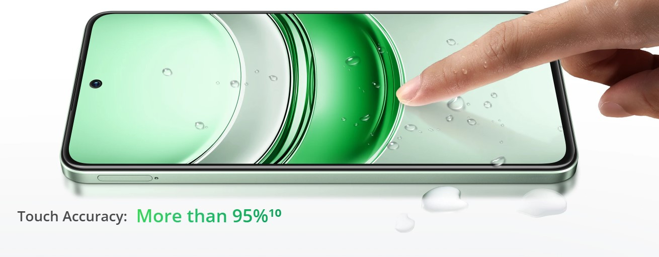 Realme 14X 5G malaysia wet hands