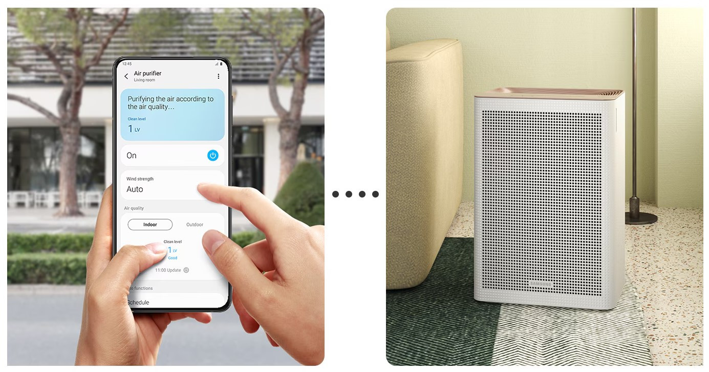 Samsung Smart Air Purifier40m² malaysia smartc ontrol