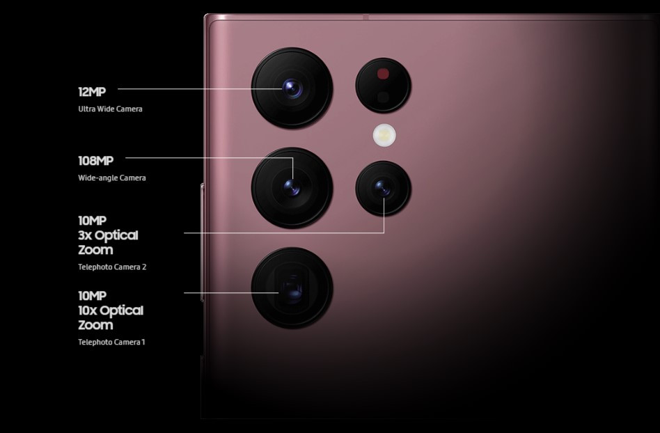 Samsung Galaxy S22 Ultra 5G Malaysia Camera Specs