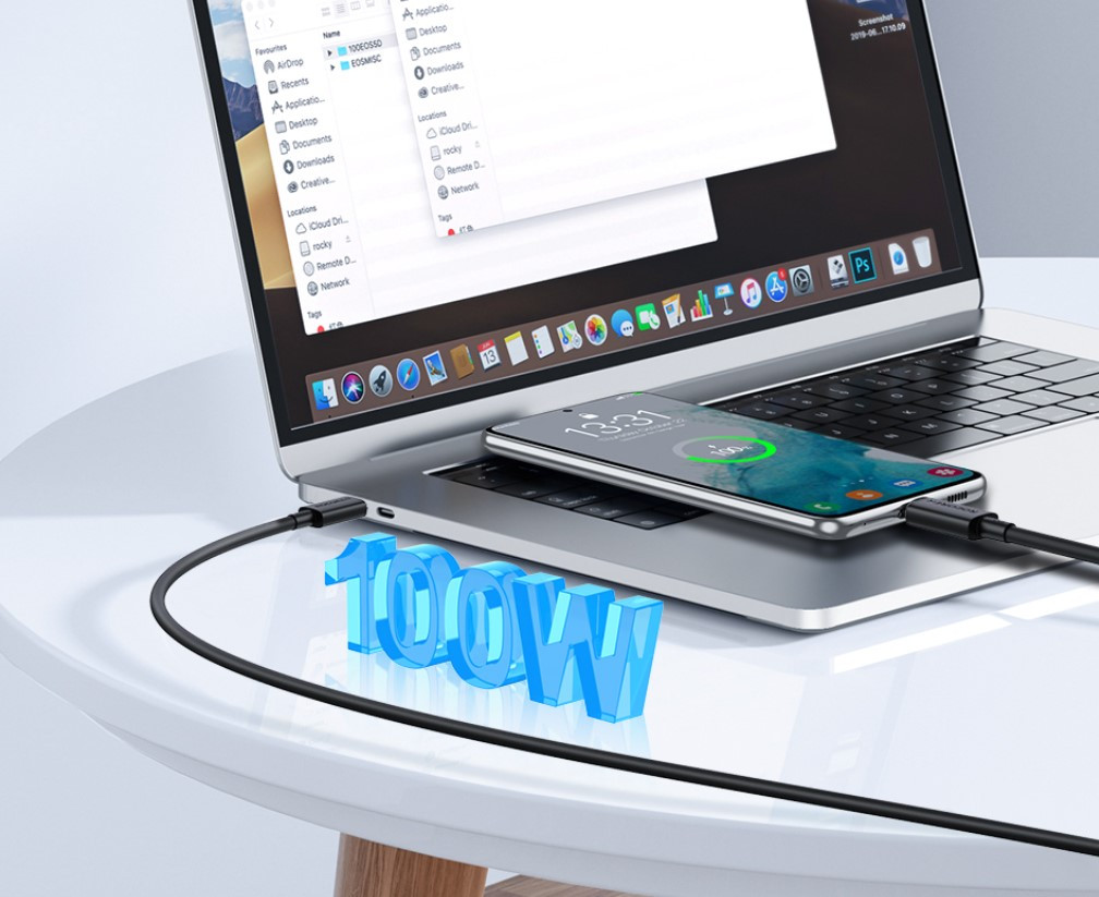 Rocoren Retro Series Fast Charge USB Cable C TO C 100W Malaysia