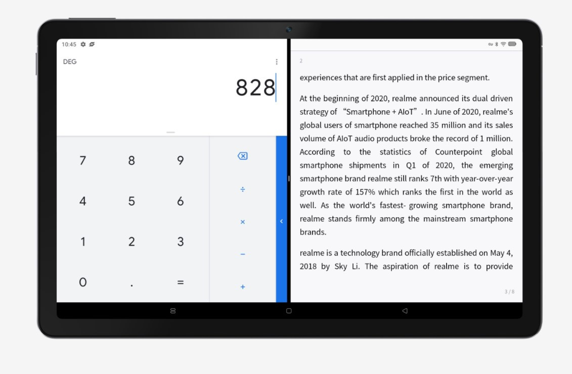 Realme Pad Tablet Malaysia Double Windows