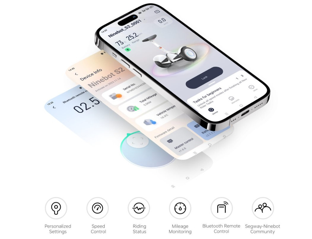 Segway-Ninebot S2 Balancing Scooter malaysia smart app 