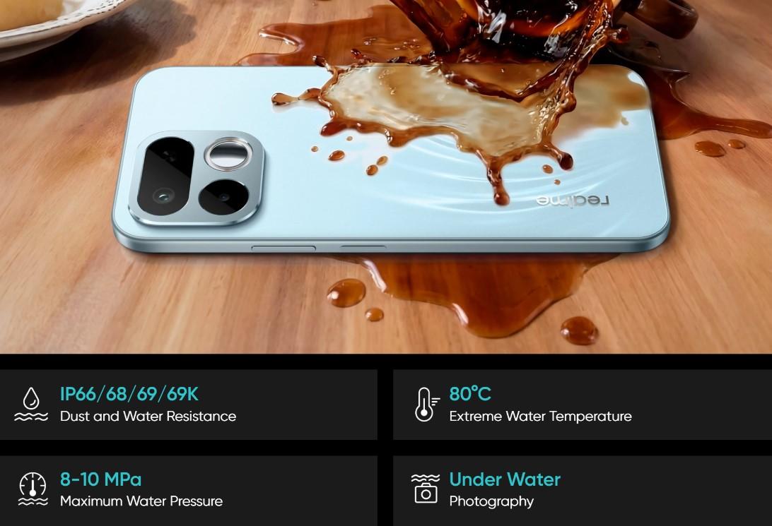 realme 16T 5G Malaysia water resistance protection durability