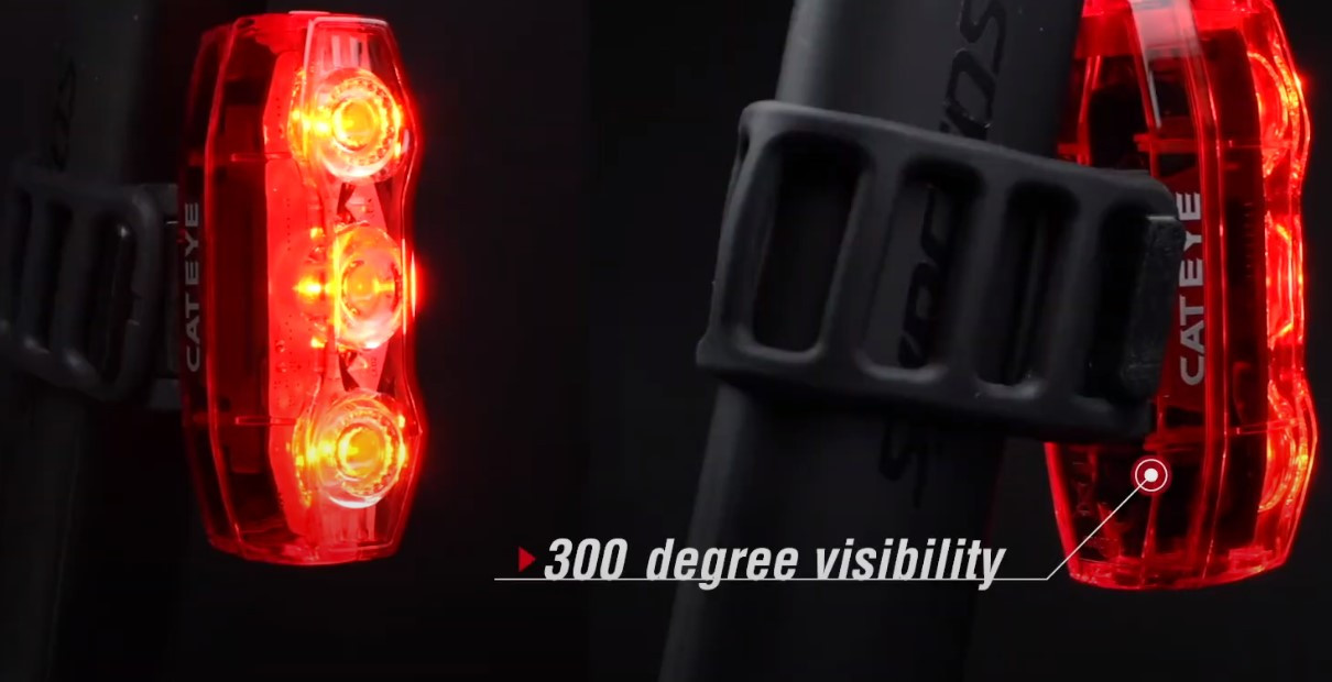 cat eye viz450 safety light 300 degree visibility