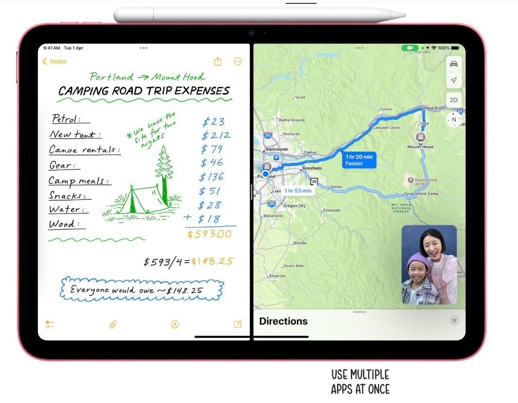 Apple iPad 11th Generation malaysia ipados maths notes