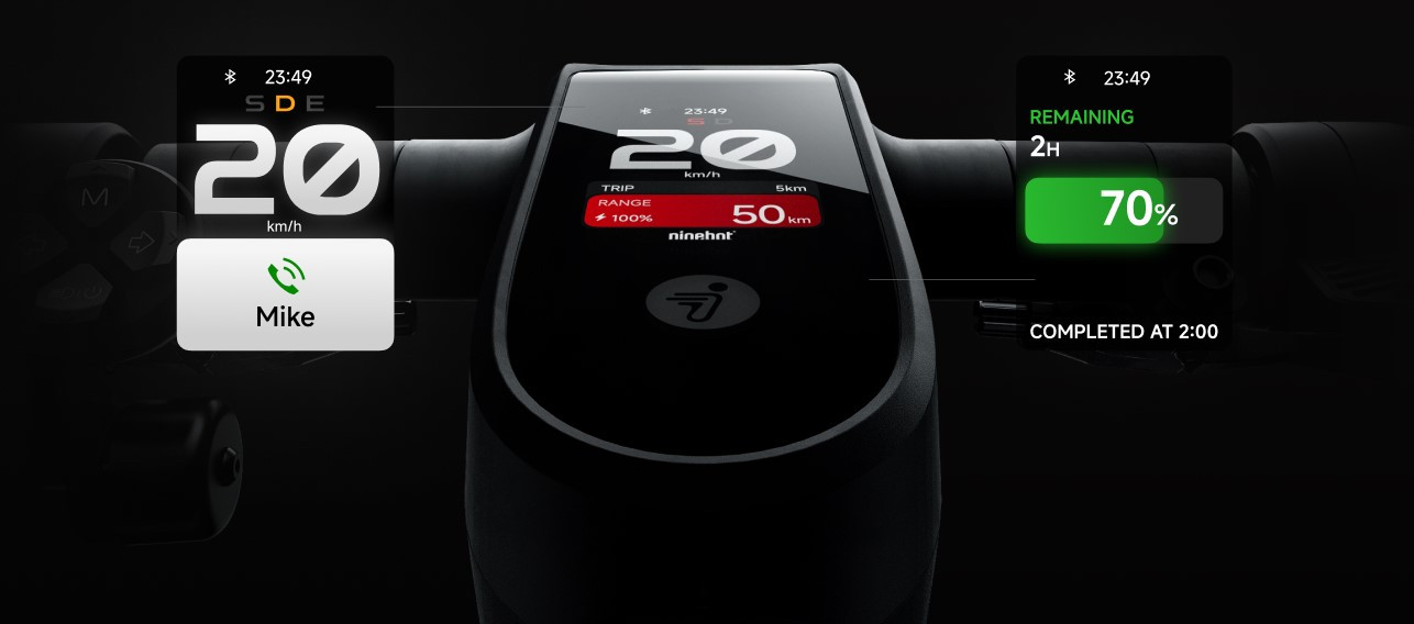 Segway eKickScooter MAX G3 smart display