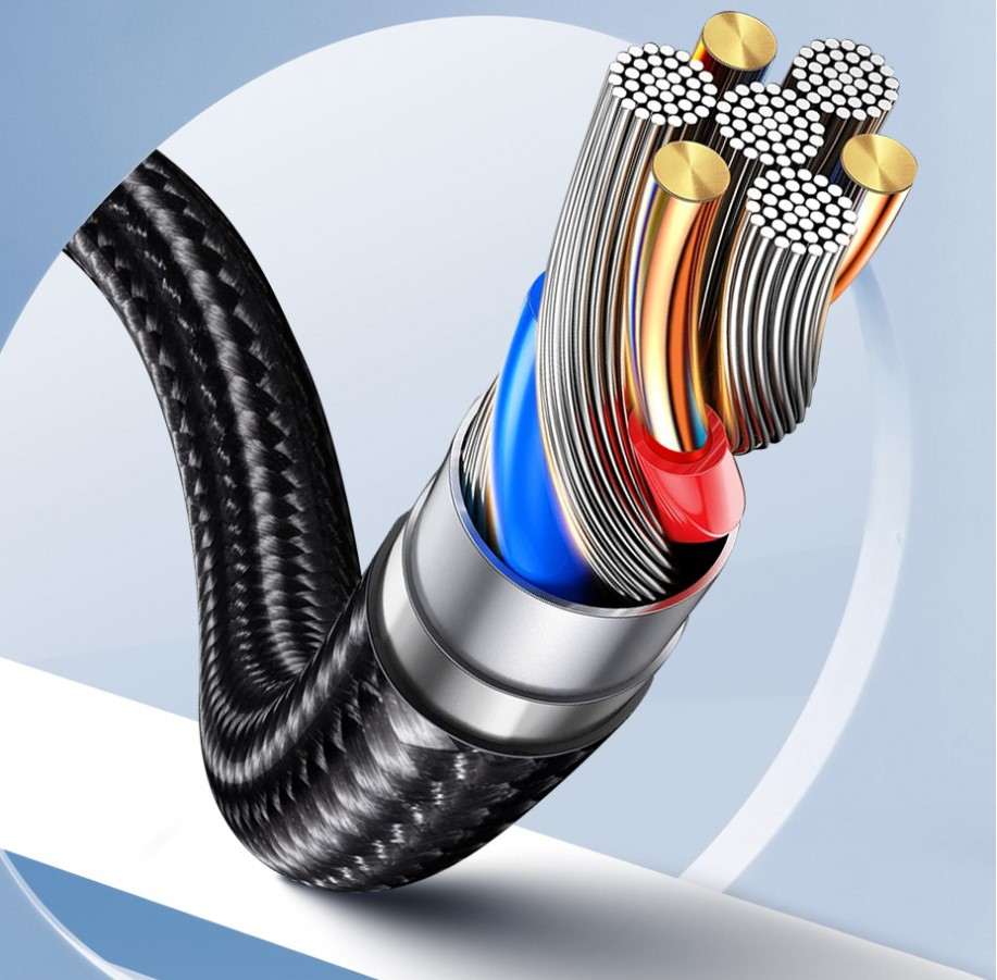 Rocoren Retro Series Fast Charge USB Cable A TO C 100W hard to bend