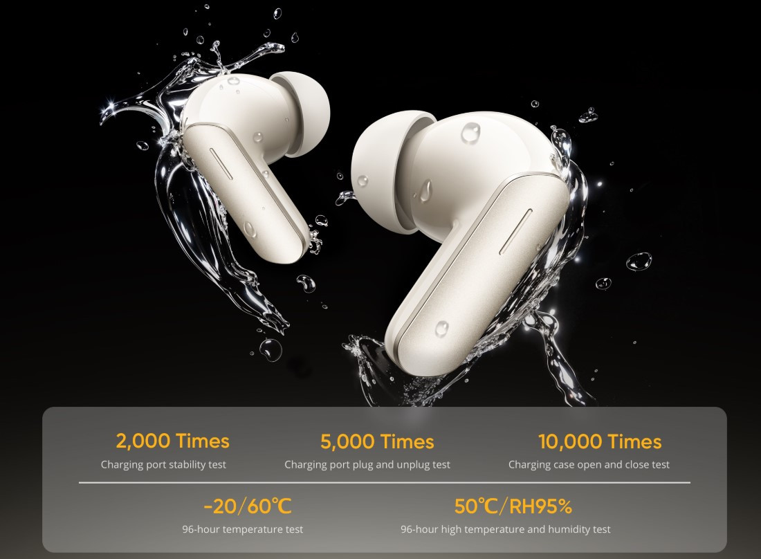 Realme Buds Air7 Wireless Earbuds malaysia ip55 dust and water resistance