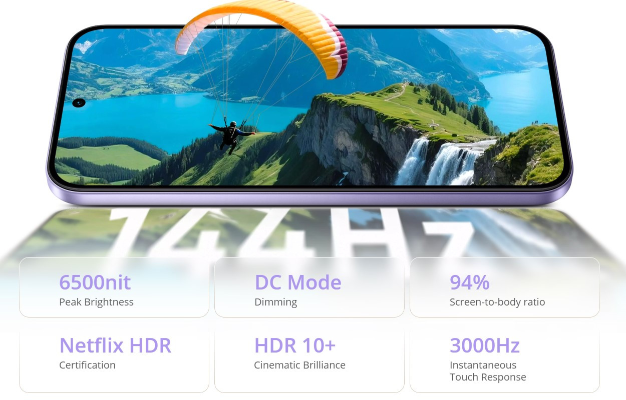 Realme 16 Pro Malaysia 144Hz AMOLED display