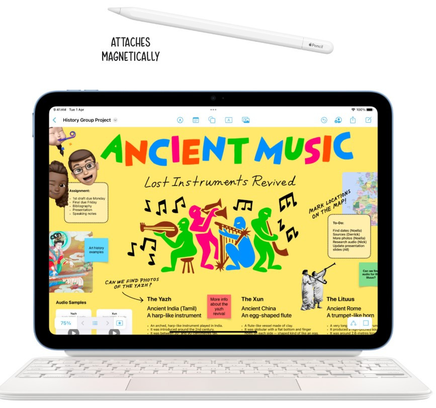 Apple iPad 11th Generation 2025 malaysia pencil keyboard folio