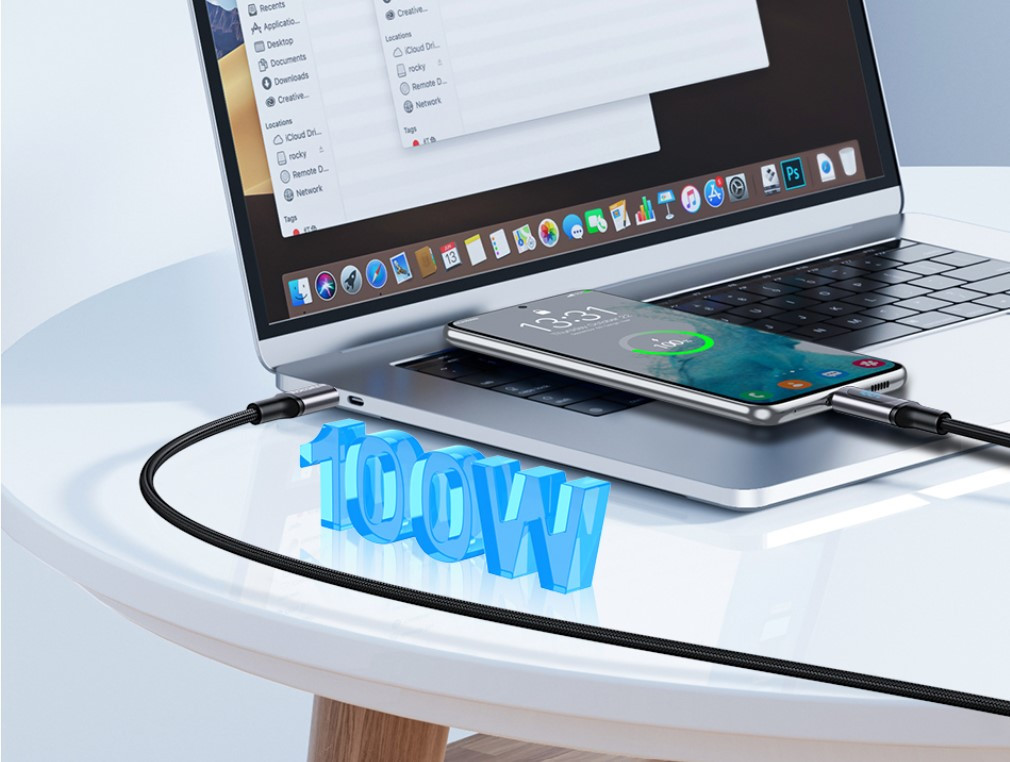 Rocoren RuiJie PD Digital Fast USB Cable C TO C 100W Malaysia Fast Charging
