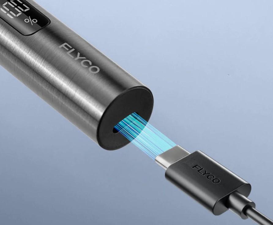 FLYCO Nose Trimmer FS5616 Malaysia convenient Type C charging