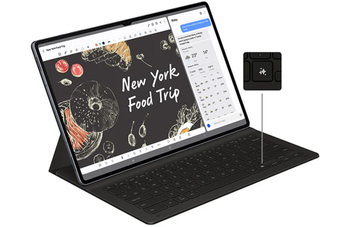 Samsung Galaxy Tab S10 Ultra malaysia keyboard ai button