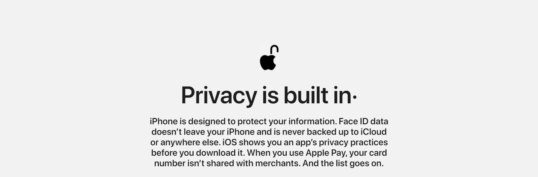 iPhone 12 privacy