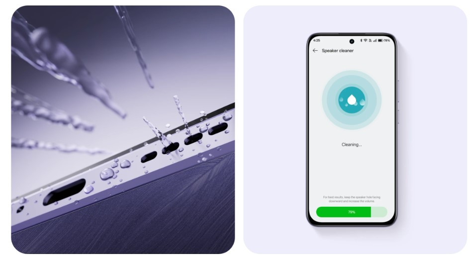 Realme C85 5G Malaysia Self-Cleaning Speaker Technology