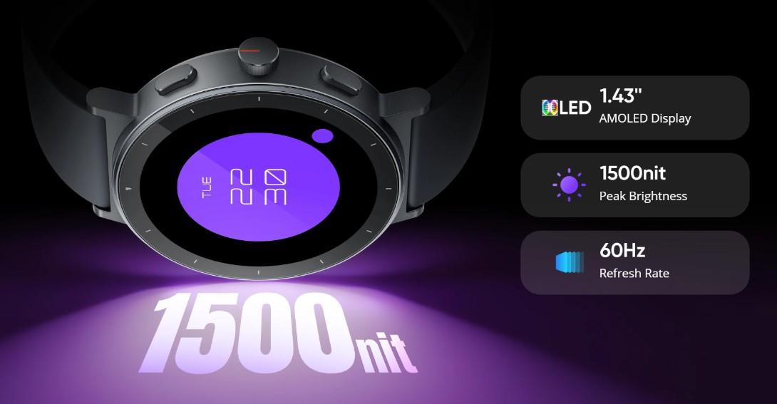 Realme Watch S5 Malaysia AMOLED display