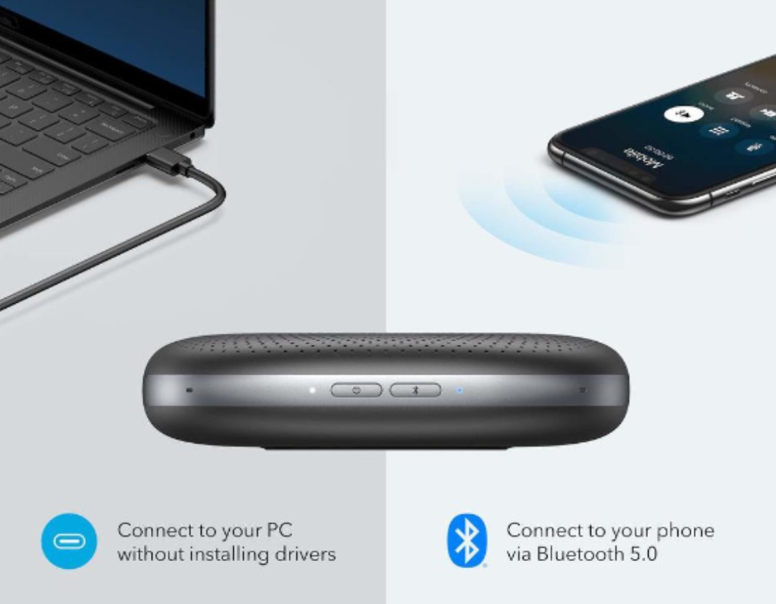 Anker PowerConf Bluetooth Speakerphone 18 Months Warranty By Anker MY