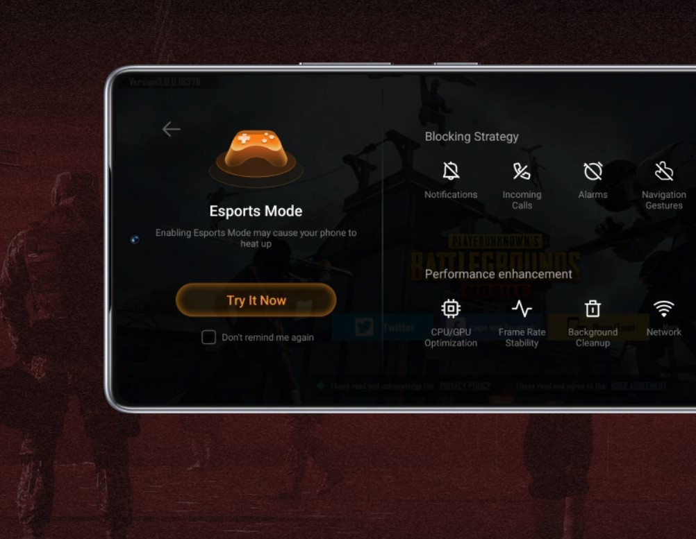 Infinix GT 20 Pro esports mode