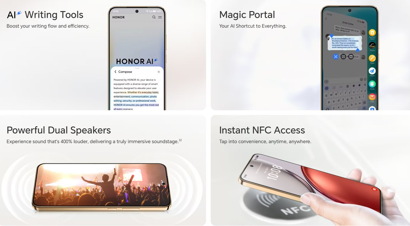 Honor X9d 5G malaysia connectivity and sensors
