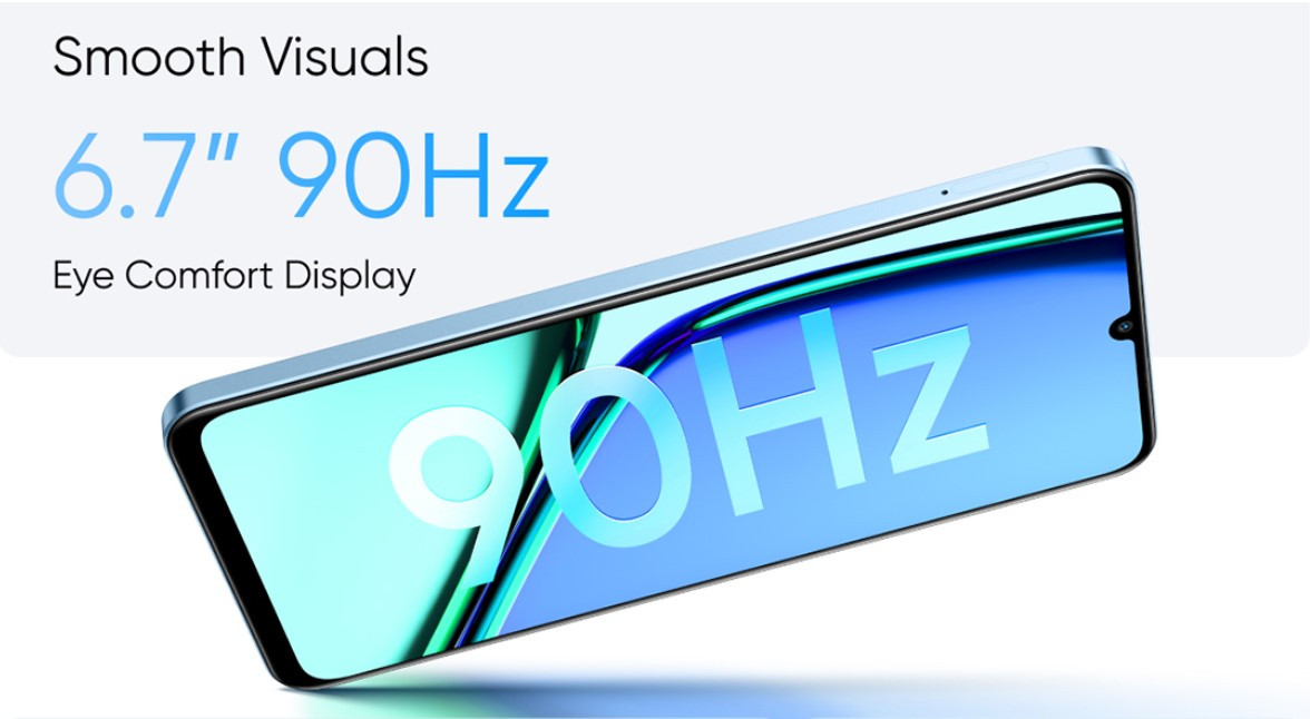 Realme Note 60 malaysia 90hz display