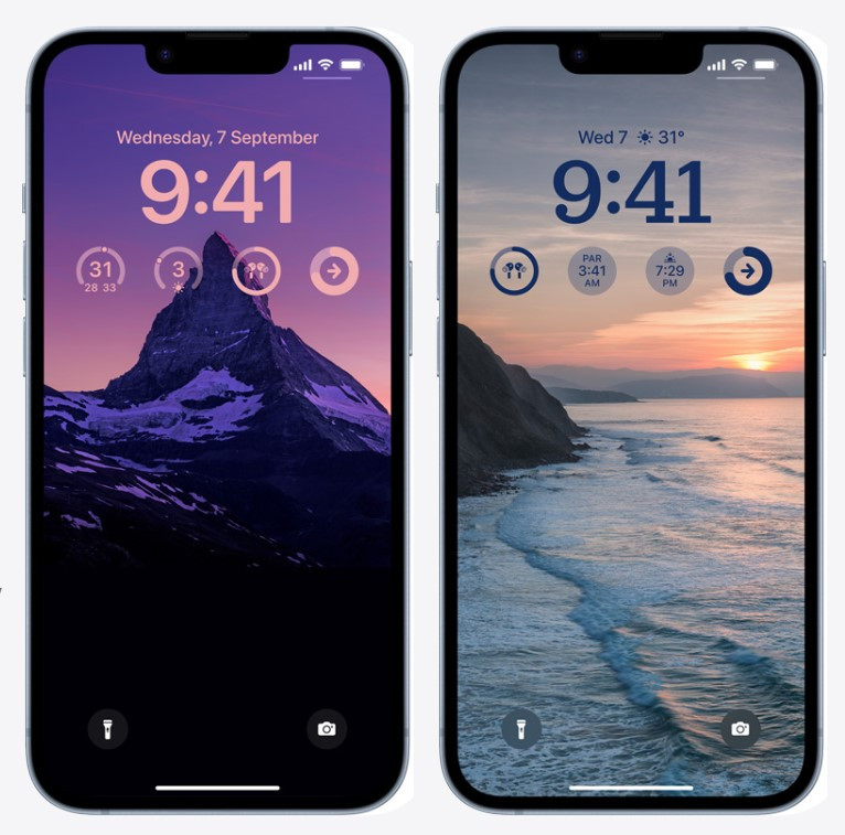 Apple iPhone 14 Plus ios 16 customization design