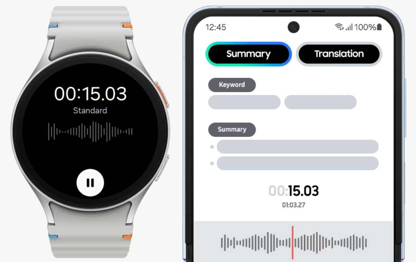 samsung galaxy watch7 40mm (L300/L305) malaysia voice to text summary