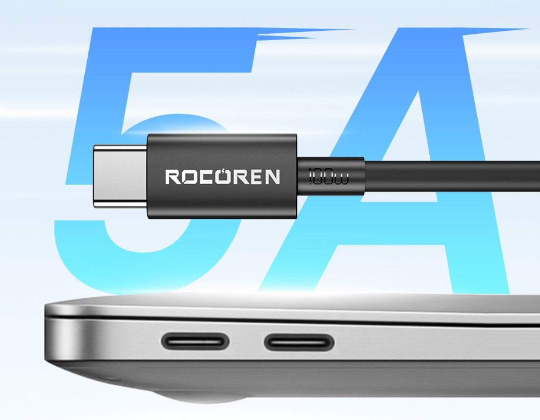 Rocoren Jianyi Series USB Cable C TO C 100W malaysia efficient charging