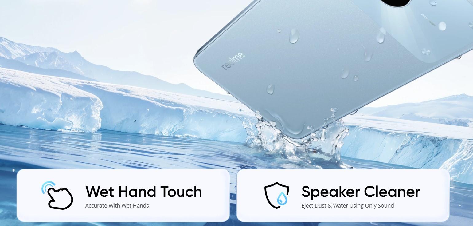 Realme Note 80 Malaysia IP54 dust and water resistance