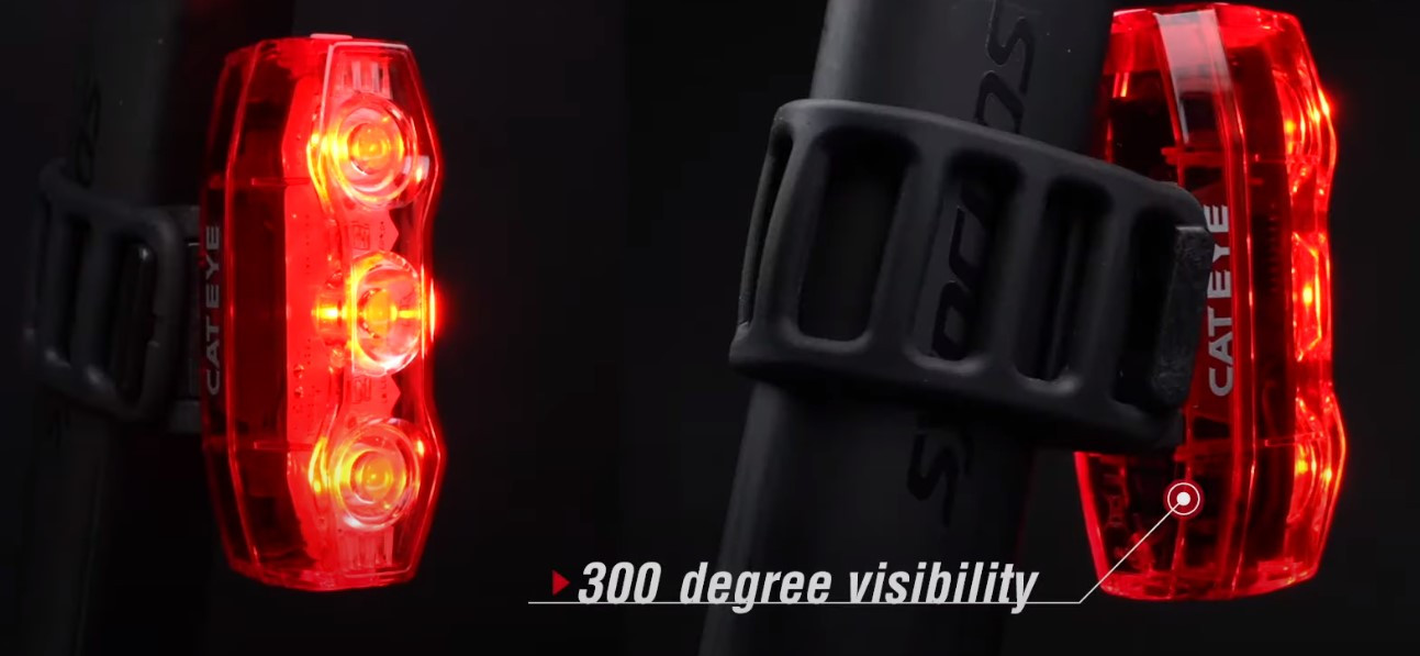 cat eye viz300 safety light 300 degree visibility