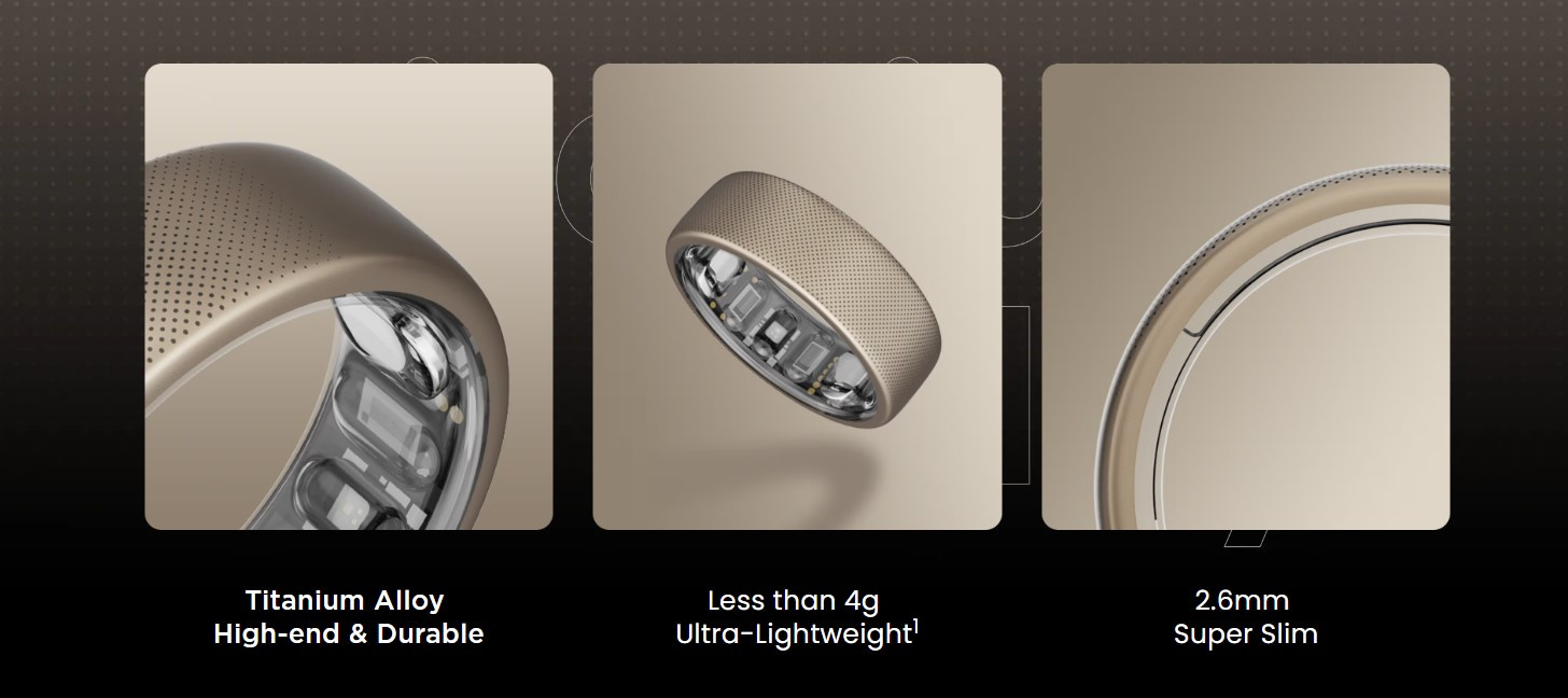 Amazfit Helio Ring malaysia titanium alloy