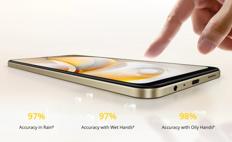 Realme Note 70 malaysia smart touch display for wet hands