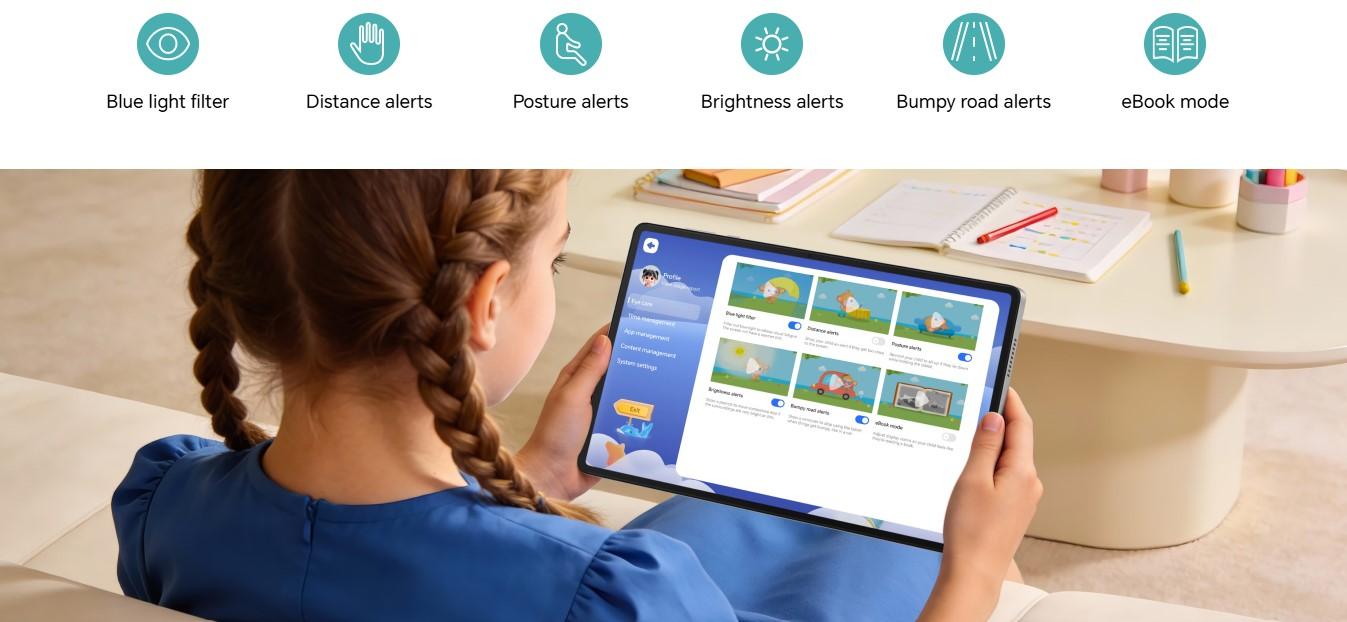 Honor Pad X8b LTE Tablet Malaysia Honor Kids vision health protection
