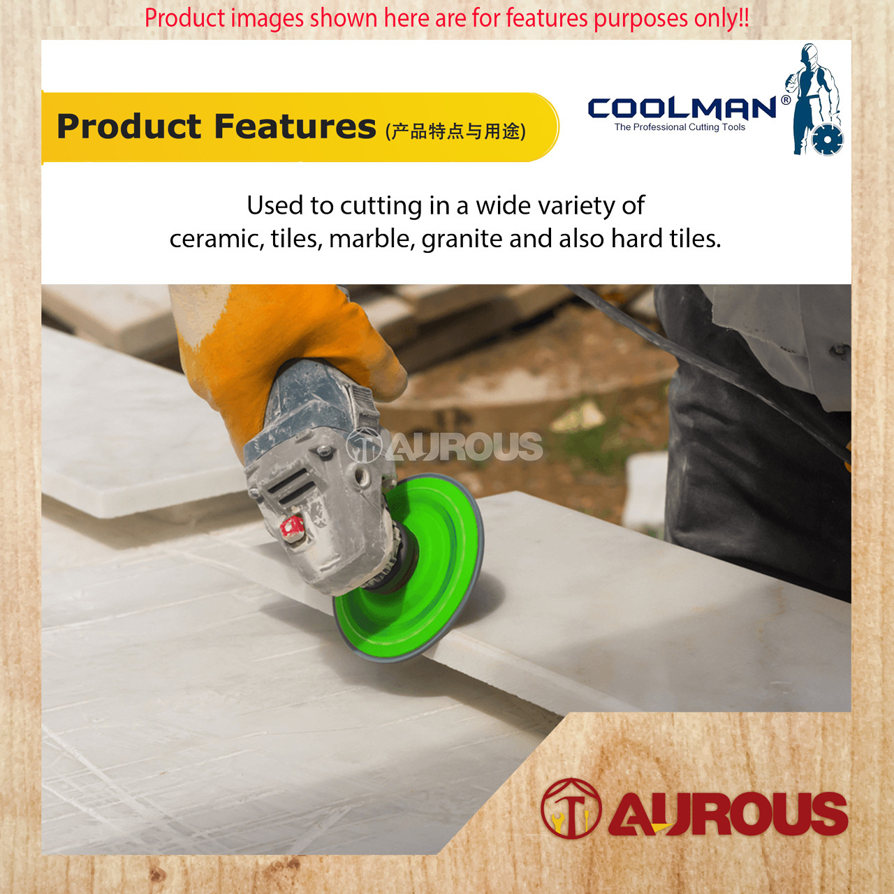 COOLMAN THIN TURBO SUPREME BLADE CUTTING DISC 4”/105MM (CT99) - Aurous ...